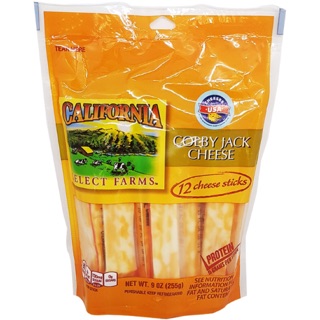 Phô mai que Colby Jack hiệu California Select Farm gói 255g (12 que)