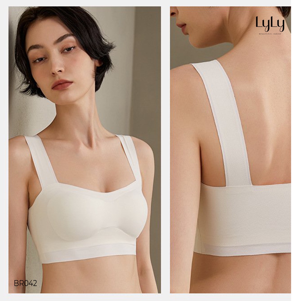 Áo lót bralette không đường may chất liệu đúc su thoáng mát BR042 Lylylorem