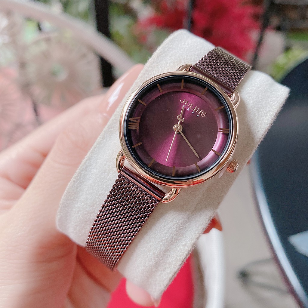 Đồng hồ nữ Julius JA-1268 dây thép mặt nhỏ xinh