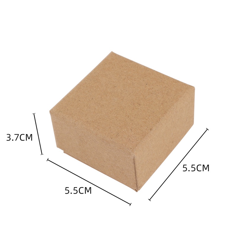 Hộp đựng kẹo/ Vòng cổ hình vuông DIY bằng giấy kraft chất lượng cao