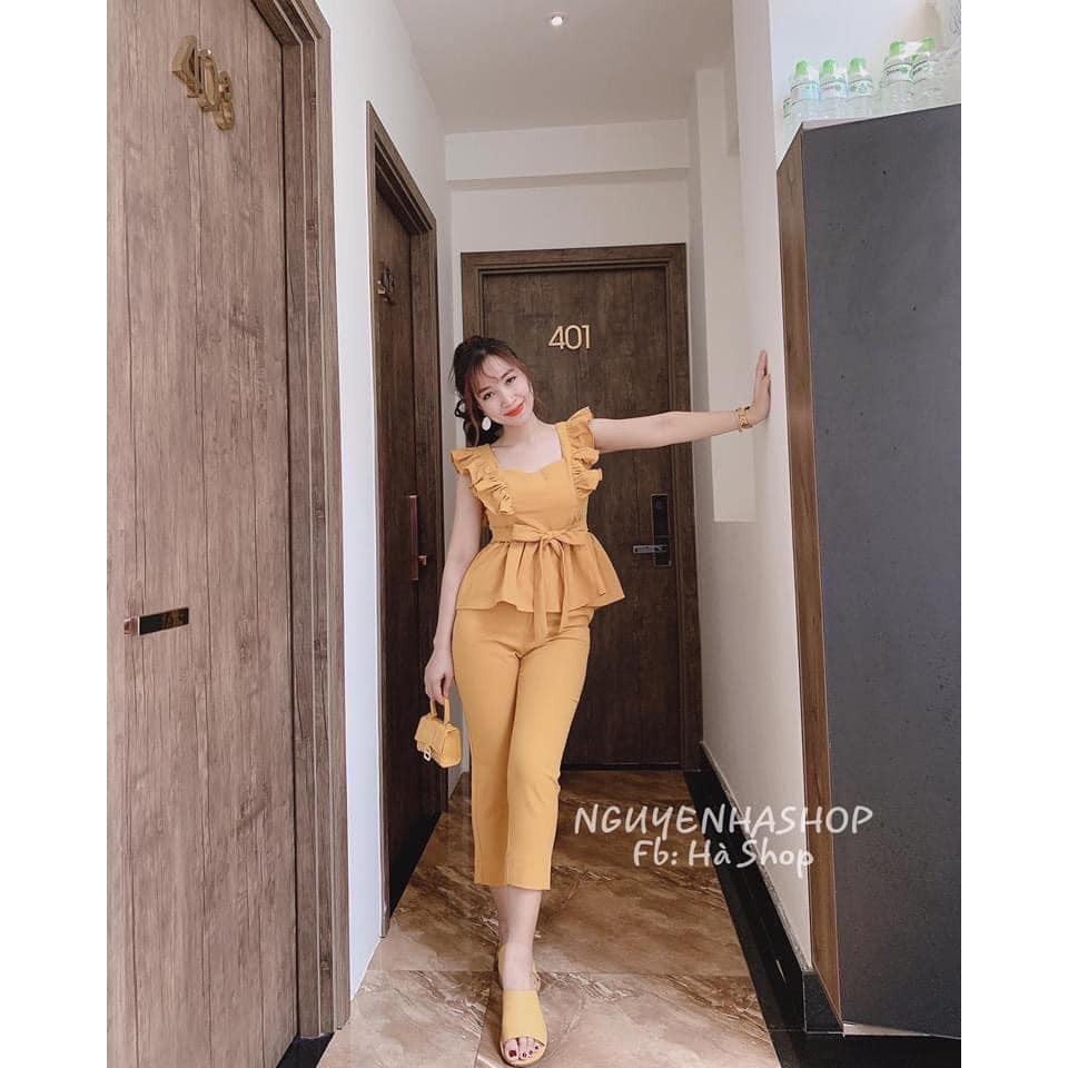 [Mã WARN20 giảm 20k đơn 150k] Bộ Đũi cánh tiên thắt nơ bụng(kèm video,ảnh thật) | BigBuy360 - bigbuy360.vn