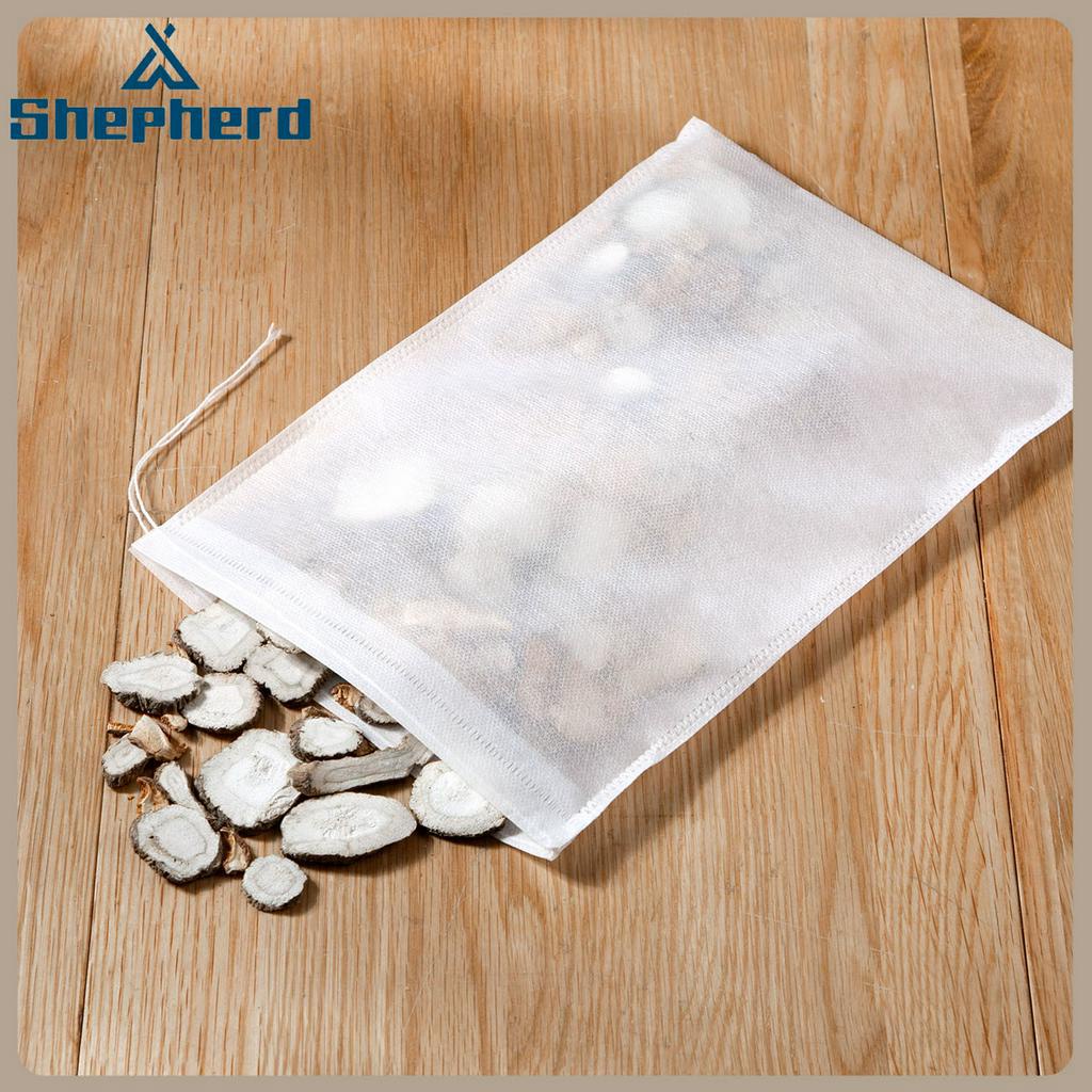 Bộ 50/100 Túi Trà Lọc Shepherd Chất Liệu Vải Không Dệt Tiện Dụng