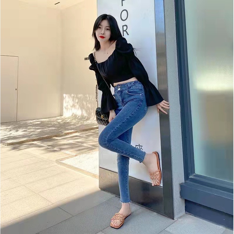 Dép Quai Ngang Đế Mềm Phong Cách Hàn Quốc Thời Trang Mùa Hè Cho Nữ CHZK054