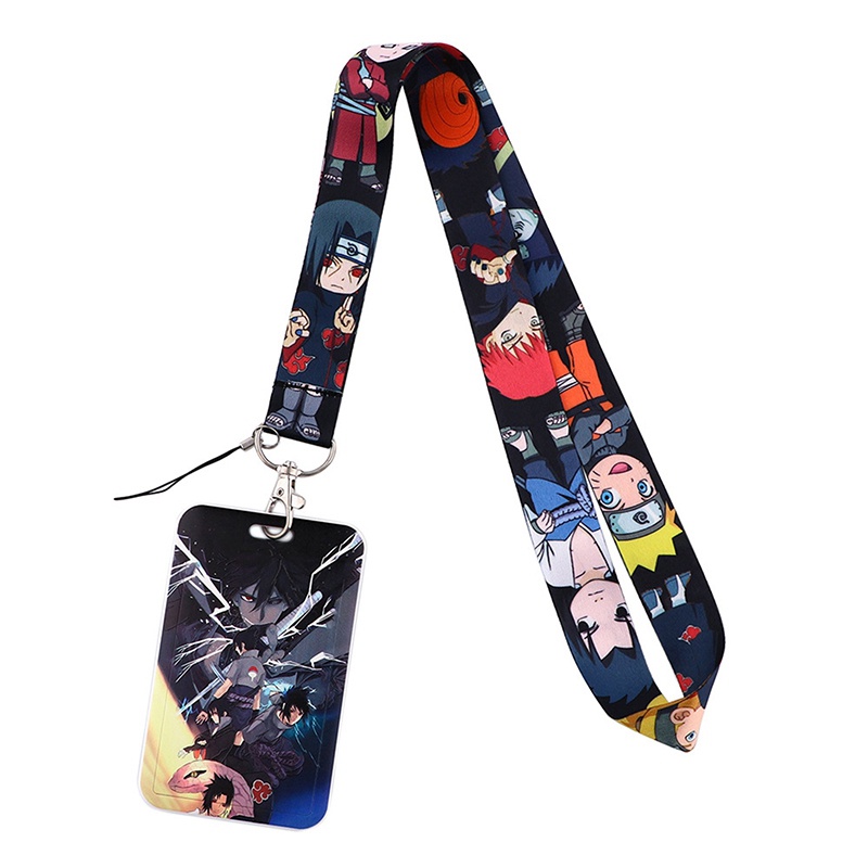 Bao Da Đựng Thẻ Kèm Dây Đeo Họa Tiết Anime Naruto Độc Đáo