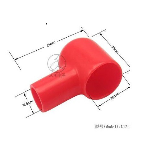 Đầu chụp ắc quy, bảo vệ ắc quy 50mm2, L12.5-20-43