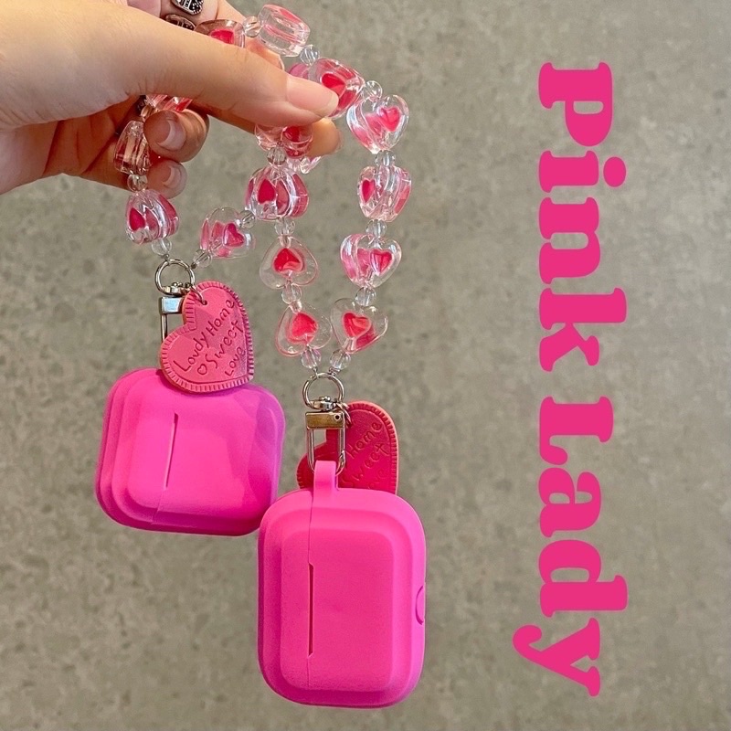 Case Airpod 1/2/pro Trơn Đơn Giản Màu Hồng Nắp Liền