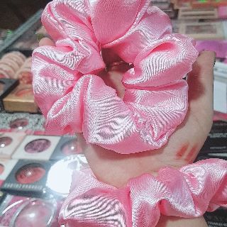 Dây cột tóc vải lụa scrunchies màu xinh xắn