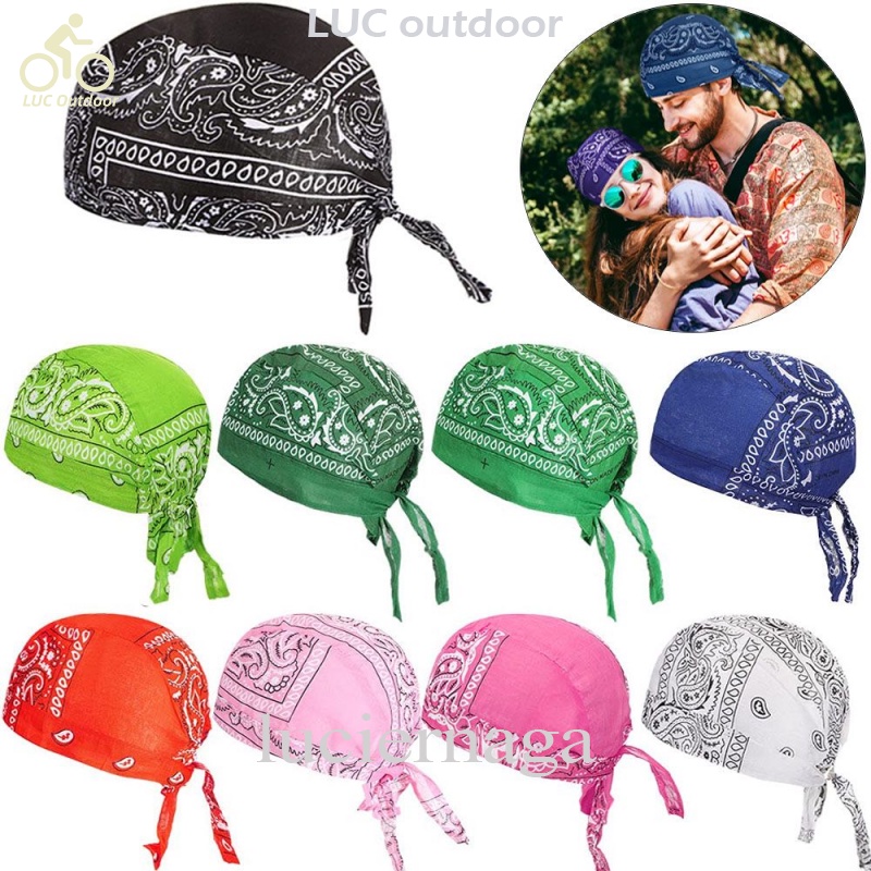 Khăn Trùm Đầu Cotton In Họa Tiết Nhiều Màu Sắc Phong Cách Hip Hop Châu Âu Thời Trang
