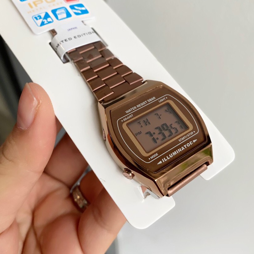 Đồng hồ nữ thời trang sang trọng B640 hồng OneTime, casio nữ cực đẹp