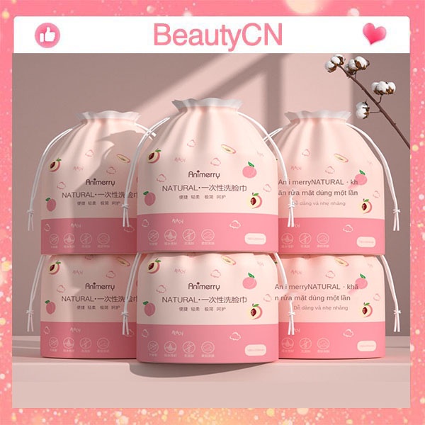 Khăn mặt dùng 1 lần Animerry, khăn mặt khô, giấy đa năng tiện lợi, dễ sử dụng