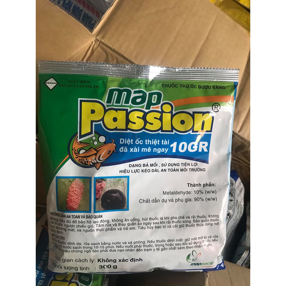 Thuốc trừ ốc sên, ốc nhớt cho hoa lan, cây cảnh Map Passion 10GR (300gr)