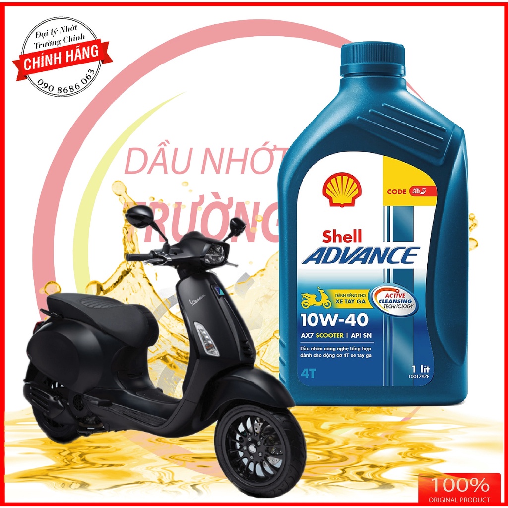 Nhớt Shell Advance Scooter AX7 dành cho xe ga