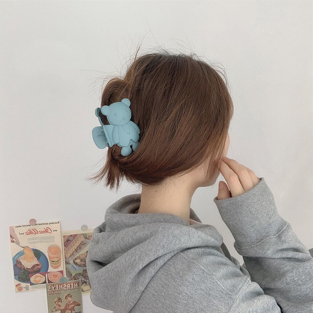 Kẹp Tóc Móng Vuốt Hình Gấu Hoạt Hình Màu Kẹo Ngọt Dành Cho Bạn Nữ