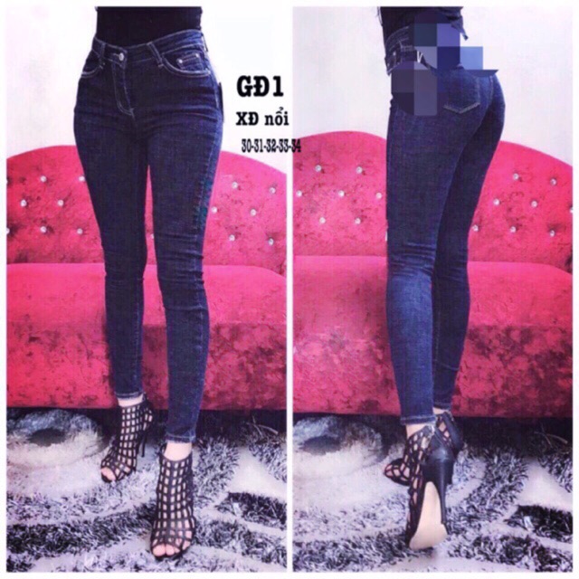 Quần Jean co giãn lưng cao giá lẻ = sỉ