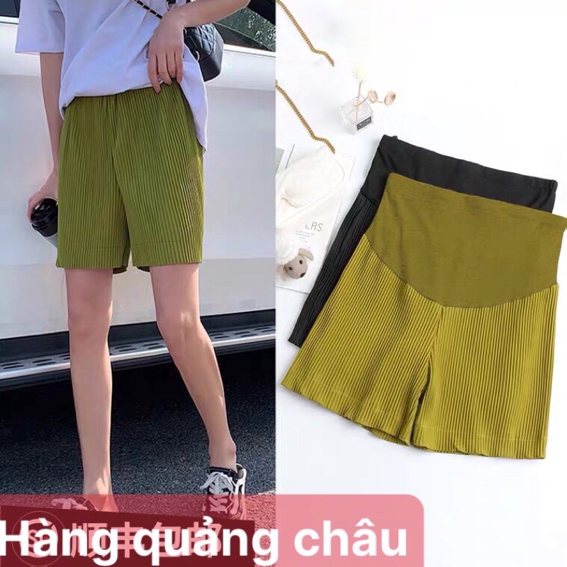 quần short bầu ống rộng xếp li đẹp dáng xuông mặc hè hợp thời trang hàng quảng châu cao cấp ✅sẵn hàng ✅