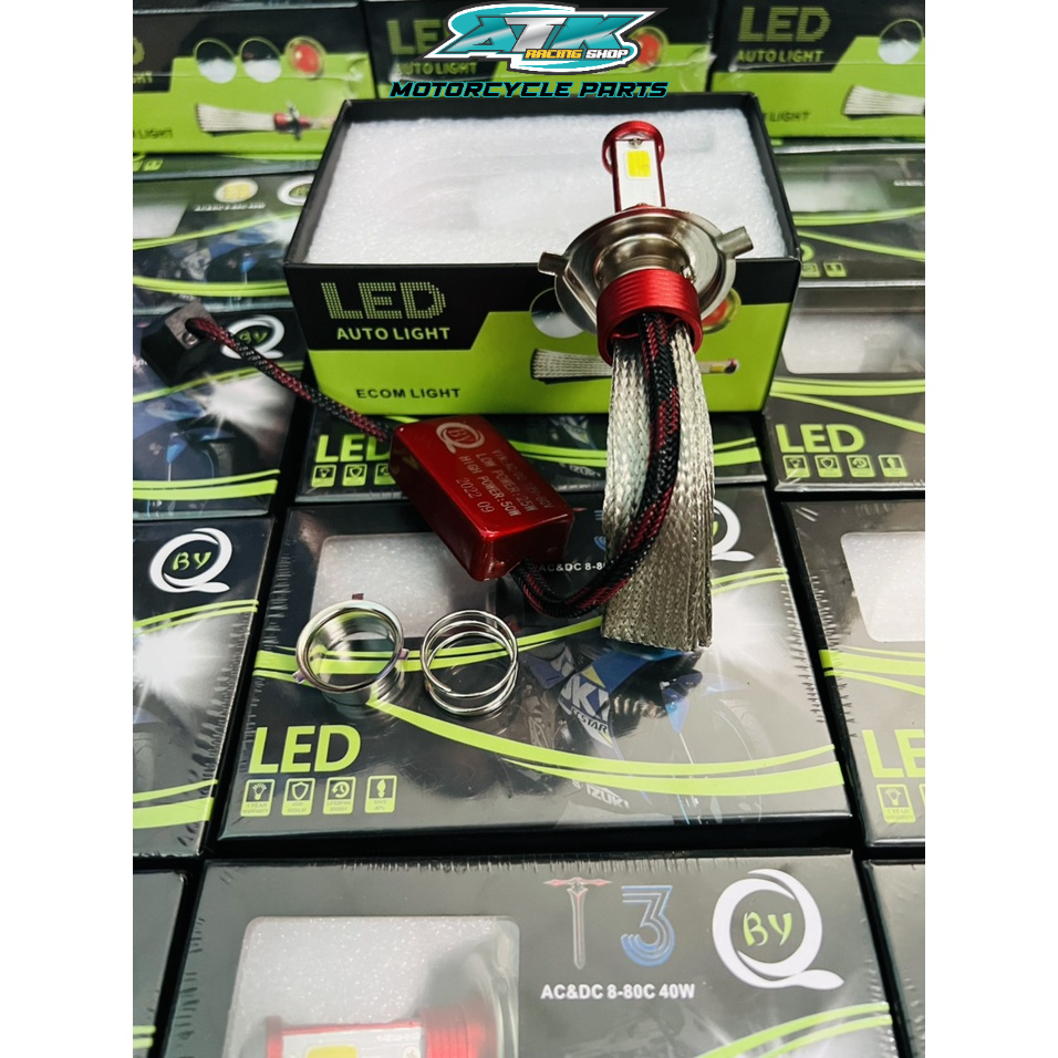 Đèn pha led BY 3 tim AC&amp;DC 8-80C-40W Siêu sang công nghệ led mới nhất 2022