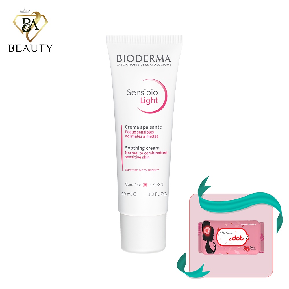 Kem dưỡng ẩm làm dịu da Bioderma Sensibio Light - 40ml mã 3106