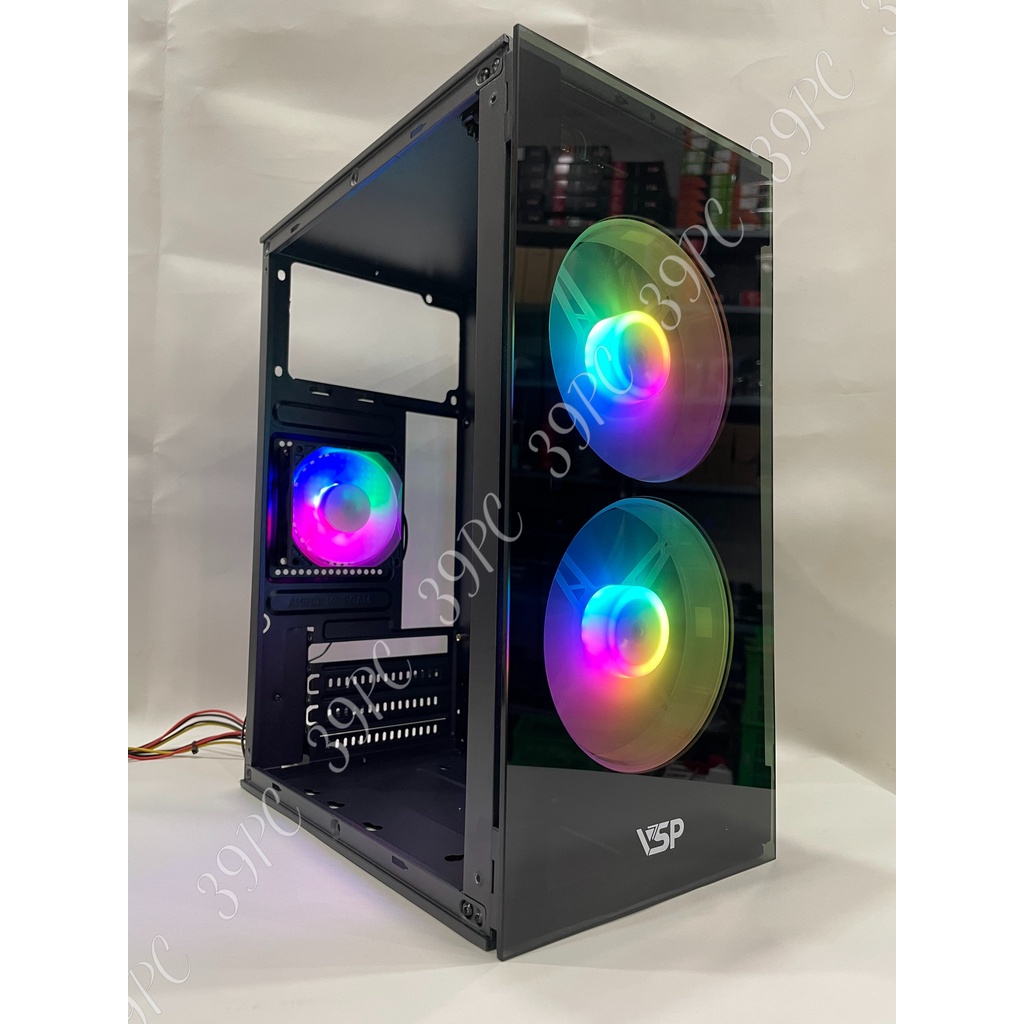 [Gì Cũng Rẻ] Vỏ Case VSP Gaming V212 M-Atx Nhỏ Gọn, Hai Mặt Kính Cường Lực