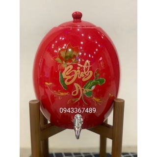 Bình nước sứ Bát Tràng 3 lít, 5 lít
