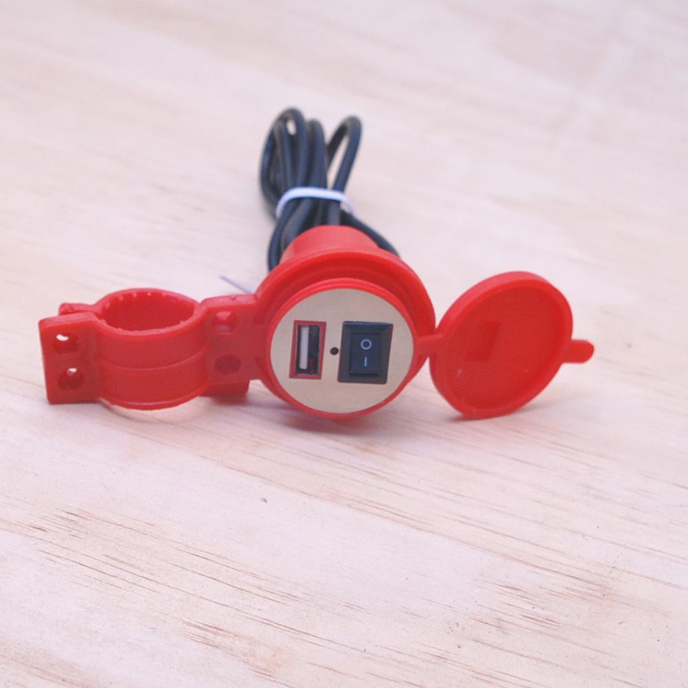 Bộ sạc điện thoại gắn trên Mô tô, xe máy, xe đạp điện 1.5A