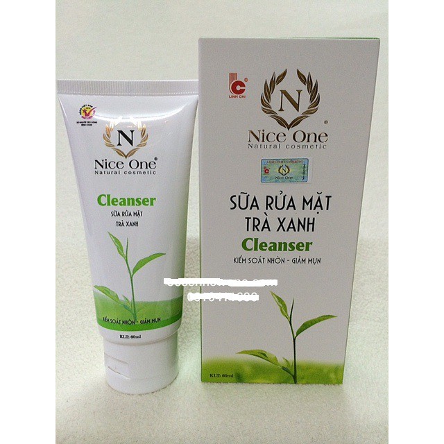 Sữa rửa mặt trà xanh kiểm soát nhờn giảm mụn Nice One Linh Chi