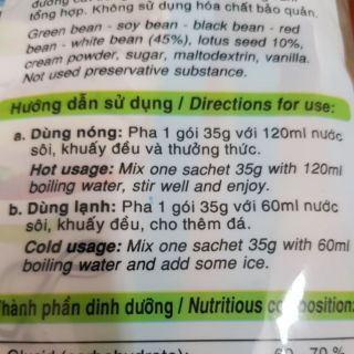 Bột năm thứ đậu Hạt Sen Bích Chi