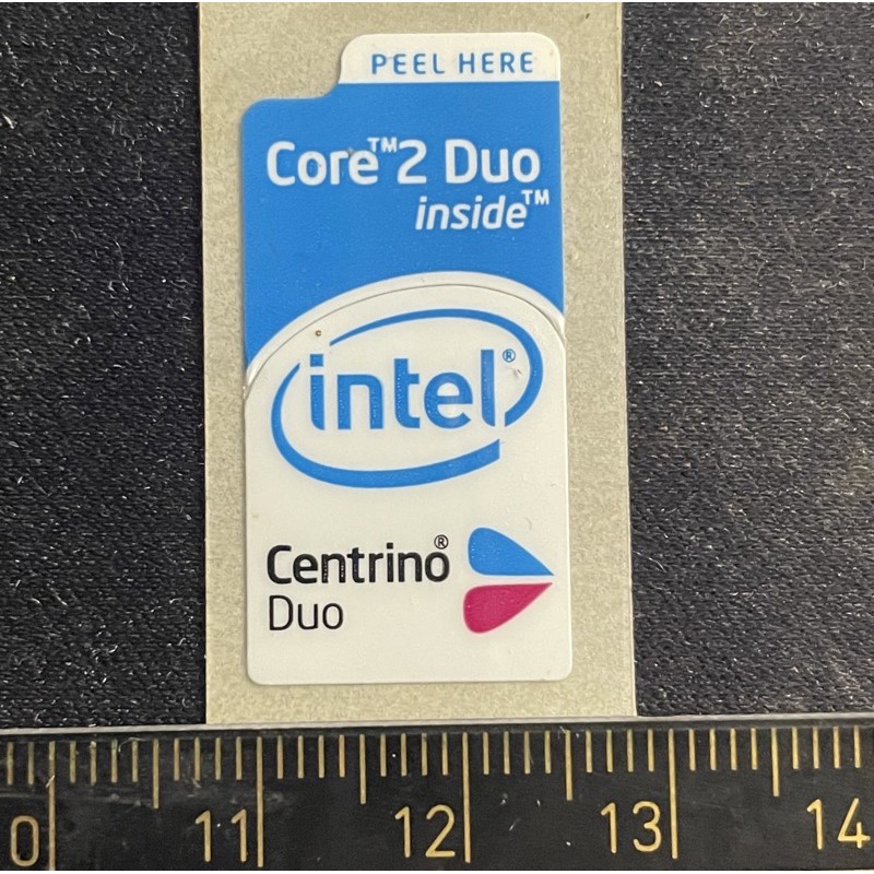 Sticker Logo Intel Core 2 Duo With Centrino Ori