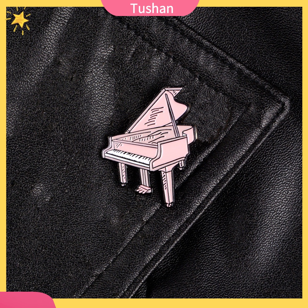 Trâm Cài Áo Hình Đàn Piano Hoạt Hình Unisex