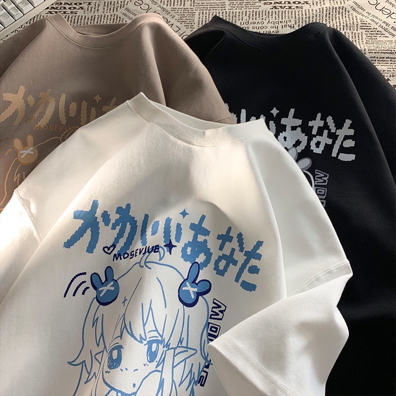 Áo Thun Tay Ngắn Dáng Rộng Phong Cách Hip Hop Thời Trang Mùa Hè Cho Nam Và Nữ