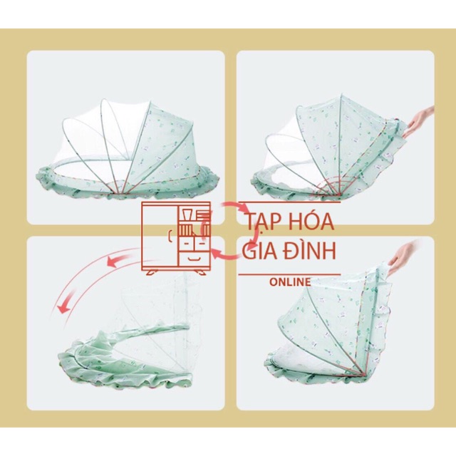 Màn chụp gấp gọn phong cách Hàn Quốc siêu tiện cho bé