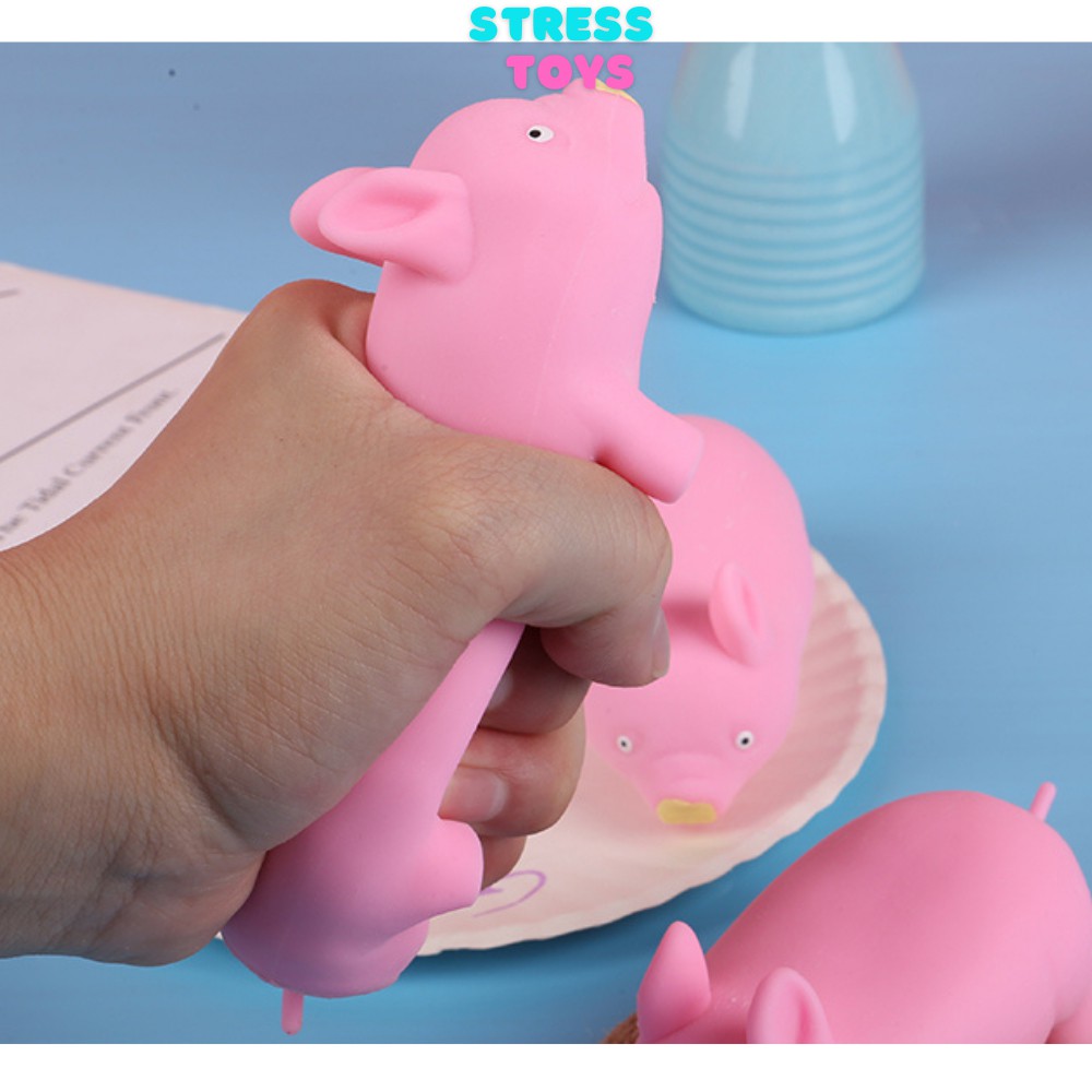 squishy giá rẻ con heo hồng dẻo đồ chơi xã stress giải trí cho bé