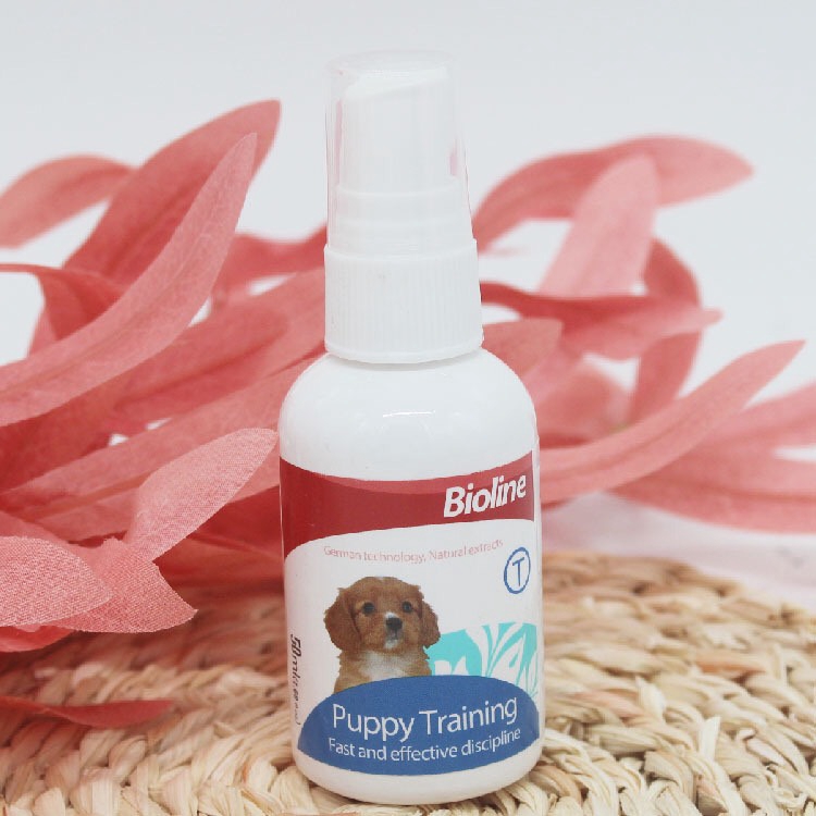 Dung dịch xịt hướng dẫn chó mèo đi vệ sinh đúng chỗ BIOLINE PUPPY TRAINING – 50ml