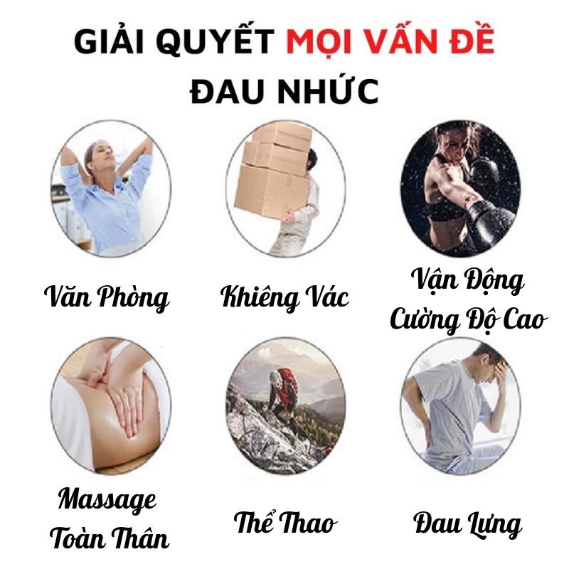 Máy Massage Cầm Tay Mini (720)- Súng Massage Toàn Thân 4 Đầu 6 Chế Độ