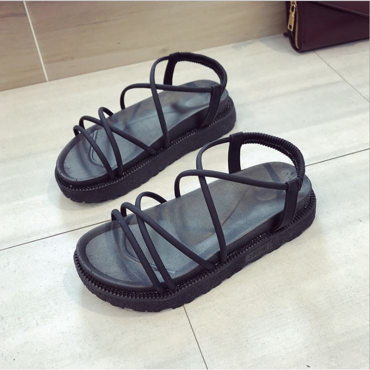 Sandal Nữ Chiến Binh Nhiều Quai Mảnh Đế 2 Tầng Cực Êm Chống Nước