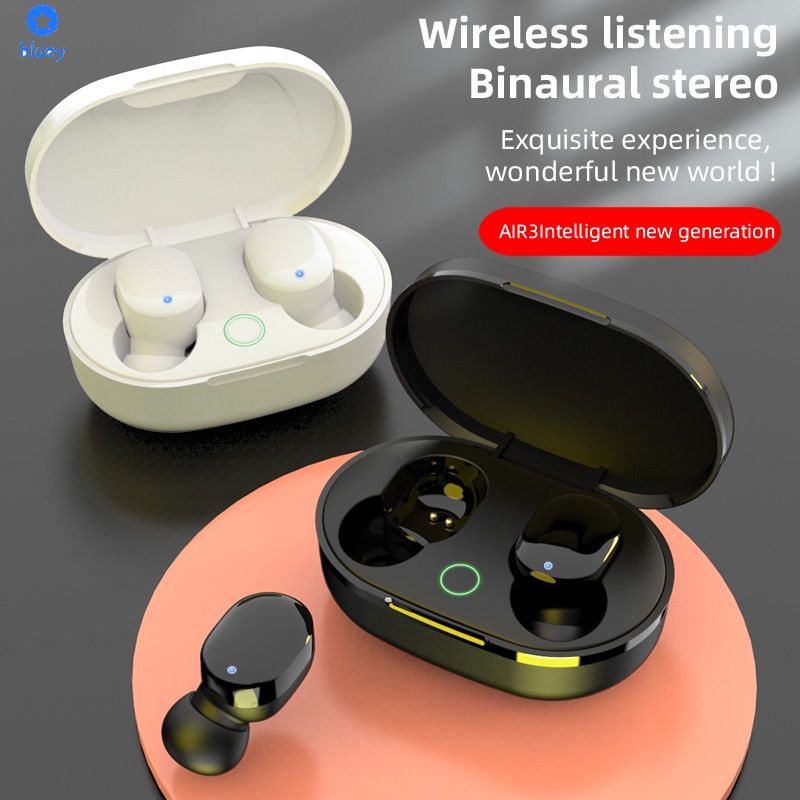 Air3 TWS Không Dây Bluetooth Tai Nghe Tai Nghe Thể Thao EarBuds Chơi Game tai nghe Stereo với Mic cho Điện Thoại Thông Minh Xiaomi Samsung Huawei 【Bluey】
