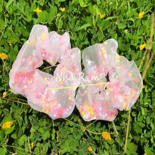 Combo 10 chiếc cột tóc vải (được chọn mẫu)