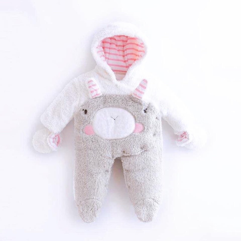 Body Gấu Lông Mềm Mịn Ủ Ấm Cho Bé Sơ Sinh 5-18kg