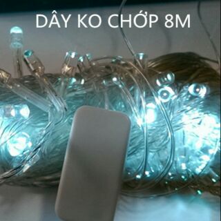 Dây đèn led trang trí loại không chớp 8m màu trắng