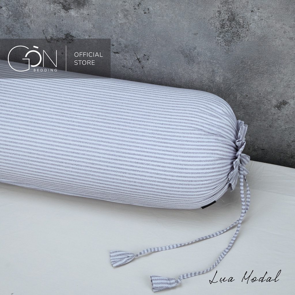[Nhiều mẫu] Vỏ Gối Ôm Gòn Bedding Lụa Modal/Cotton Lụa Hàn Quốc Họa Tiết Sọc 35X100 cm