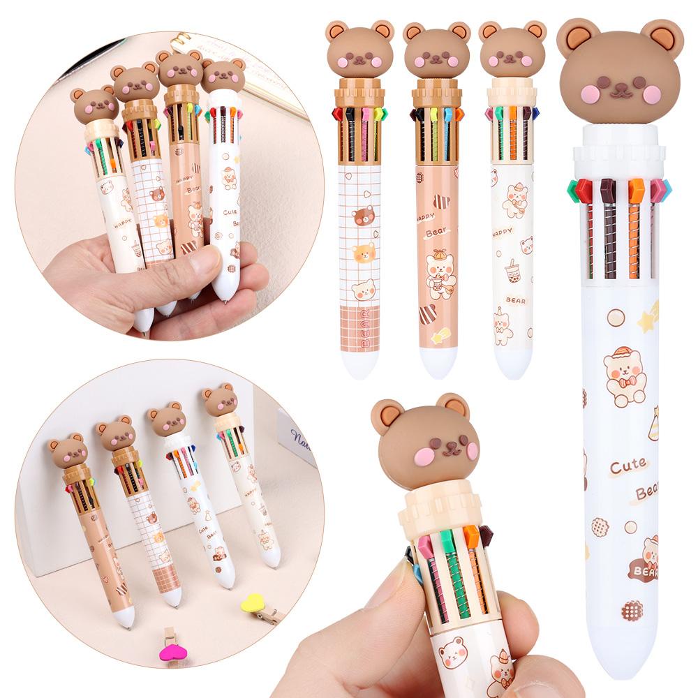 BTLIMER Bút Bi Bấm Mực Gel 10 Màu