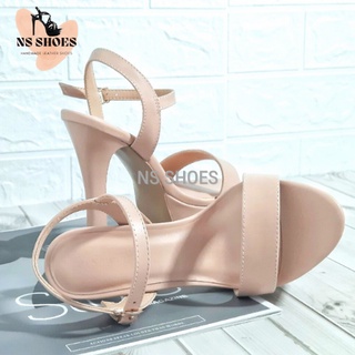 Giày cao gót đế đúp quai ngang da mềm cá tinh 13cm - NS2101