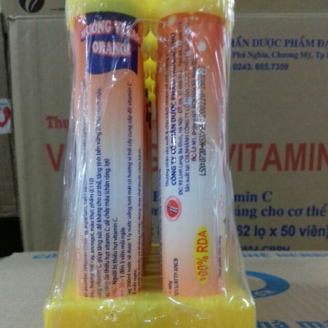 12 tuyp C sủi ossizan c giúp tăng sức đề kháng cho cơ thể có 2 vị cam và chanhk | BigBuy360 - bigbuy360.vn