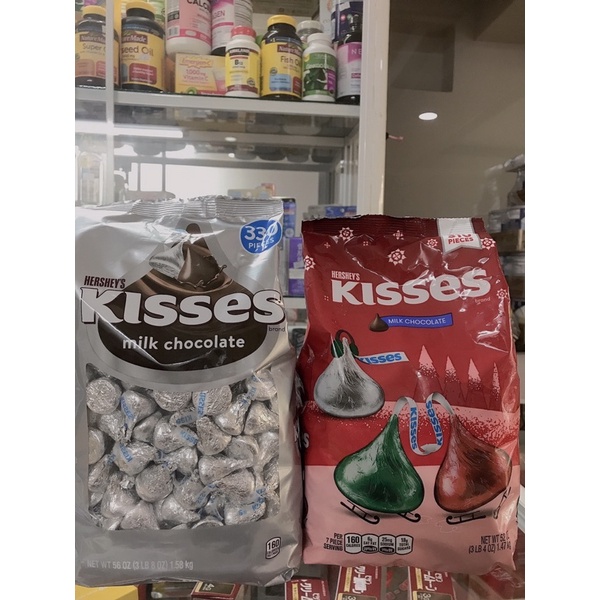 Kẹo Chocolate Hershey’s Kisses Milk Chocolate Gói 1,58 Kg Của Mỹ