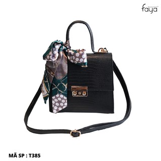 Túi xách t385 da vân thời thượng faya