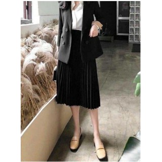 Chân váy nữ 💖freeship💖 chân váy xếp li váy dài qua gối free size
