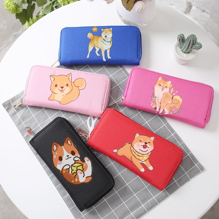 Ví shiba VBI6 bóp dài hoạt hình cute dễ thương