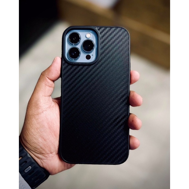 Ốp lưng Solidsuit chống sốc Rhinoshield vân Carbon - Carbon Fiber cho iPhone