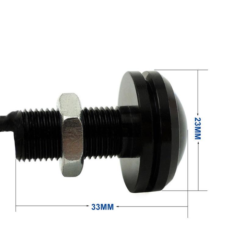 Đèn LED Mắt Đại Bàng DC12V 15W 23MM Ánh Sáng Trắng / Xanh Dương / Vàng / Đỏ Chuyên Dụng Cho Xe Hơi