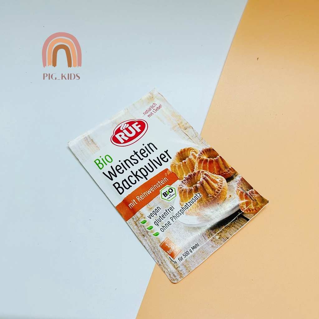 Các Loại Bột Hữu Cơ Ruf Pudding, Gelatine,Bột Nở, Men Nở, Đường Hữu Cơ Làm Bánh Cho Bé Ăn Dặm