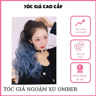 Tóc giả ngoặm xù omber, mã n42